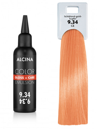 Obrázek Alcina - Tónovací emulze - Color Gloss + Care Emulsion 9.34 Jasná blond - zlatá - měděná 100 ml