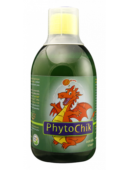 Obrázek PhytoChík - Čistě přírodní bylinný sirup pro děti posilující imunitu s vitamíny a minerály 480 ml